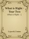 [What is Right 01] • What Is Right · Year Two